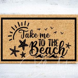 Take Me To The Beach Doormat