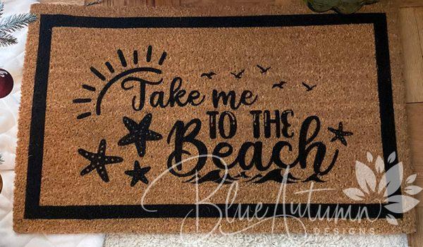 Take Me To The Beach Doormat